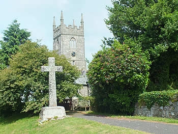 Photo Gallery Image - War Memorial with St Melanus in the background